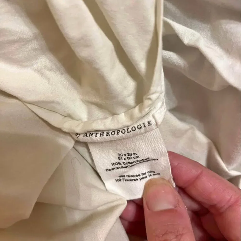 Anthropologie Botanical Queen Duvet Cover Set. Duvet Cover PLUS 2 Euro Shams
